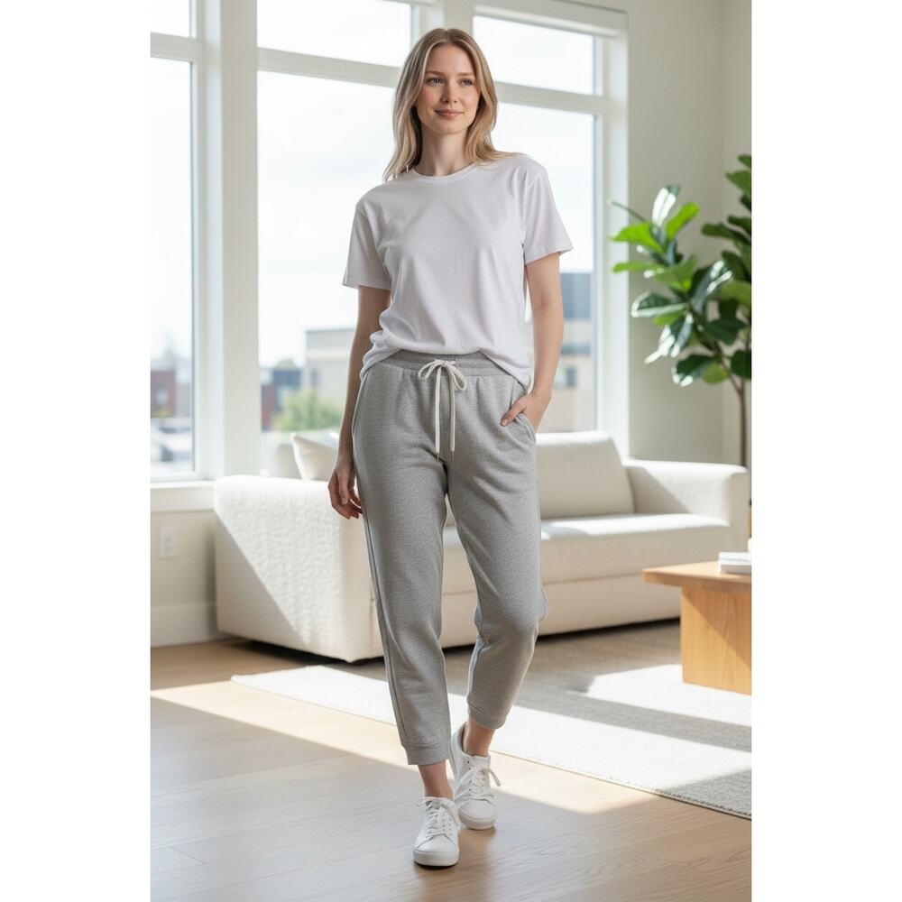 Lululemon Scuba High-Rise Cropped Joggers Gray Terry no tags sz unknown
